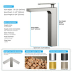Rihine Bathroom vessel Faucet with Neoperl Aerator –AB001001