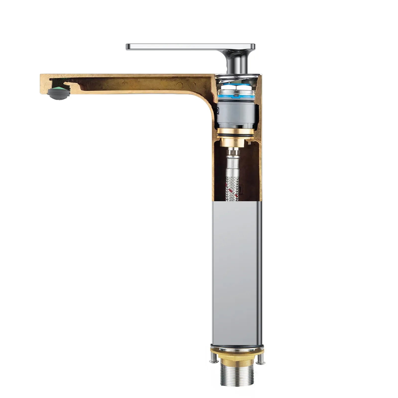 Rihine Bathroom vessel Faucet with Neoperl Aerator –AB001001
