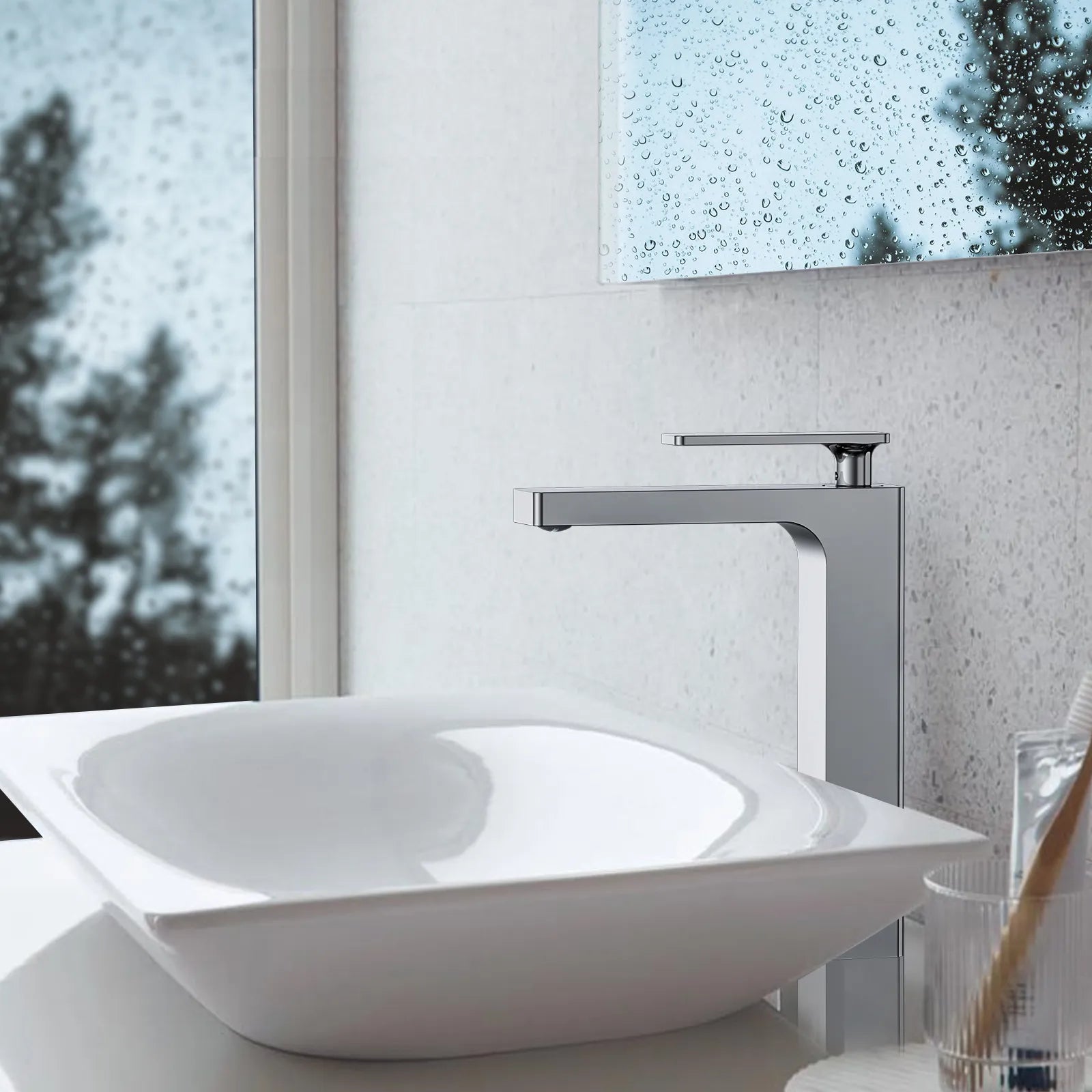 Rihine Bathroom vessel Faucet with Neoperl Aerator –AB001001