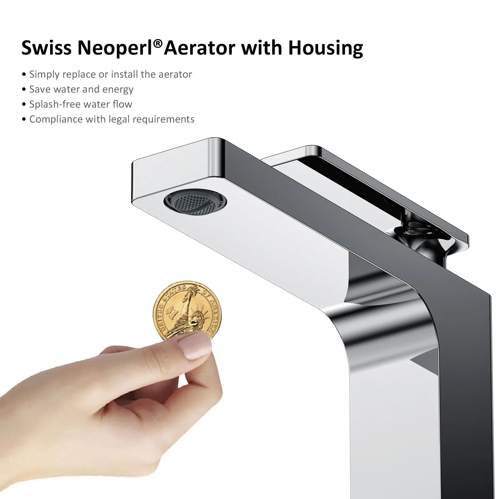 Rihine Bathroom vessel Faucet with Neoperl Aerator –AB001001