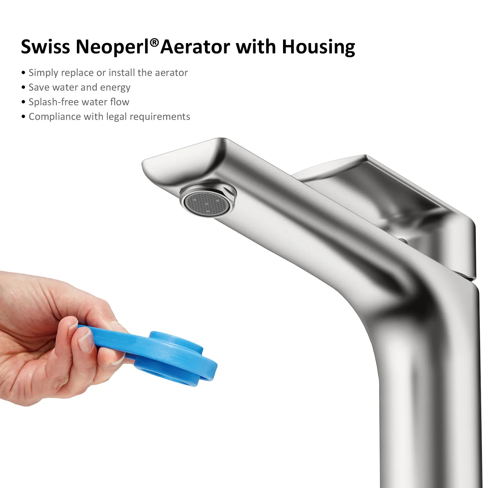 Nile Single Level Tall Brass Basin Faucet - Bathroom Vessel Faucet AB001003