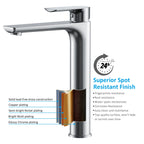 Nile Single Level Tall Brass Basin Faucet - Bathroom Vessel Faucet AB001003