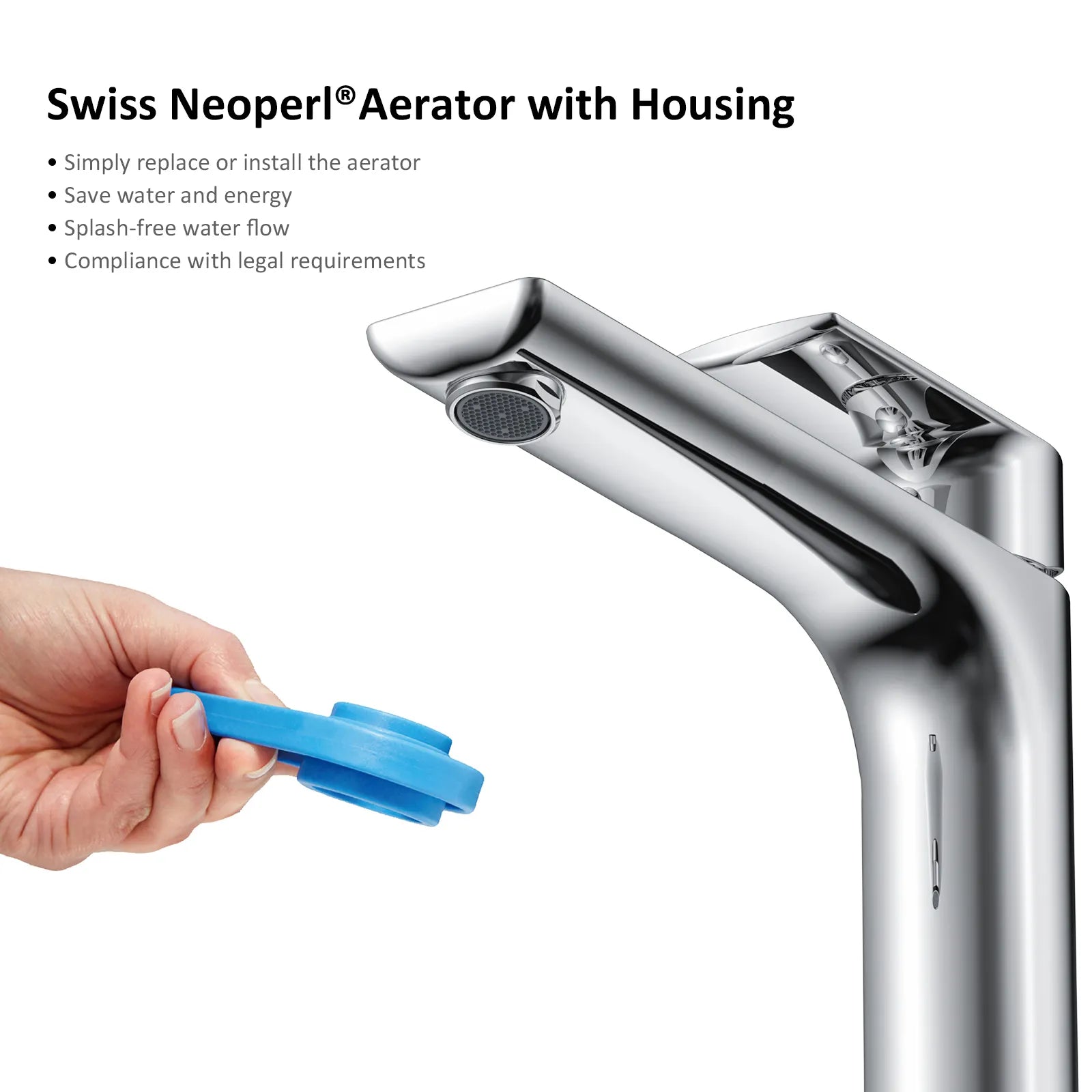 Nile Single Level Tall Brass Basin Faucet - Bathroom Vessel Faucet AB001003