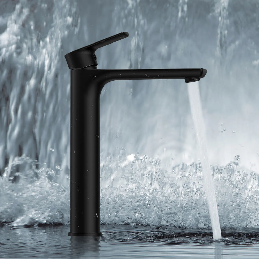 Nile Single Level Tall Brass Basin Faucet - Bathroom Vessel Faucet AB001003