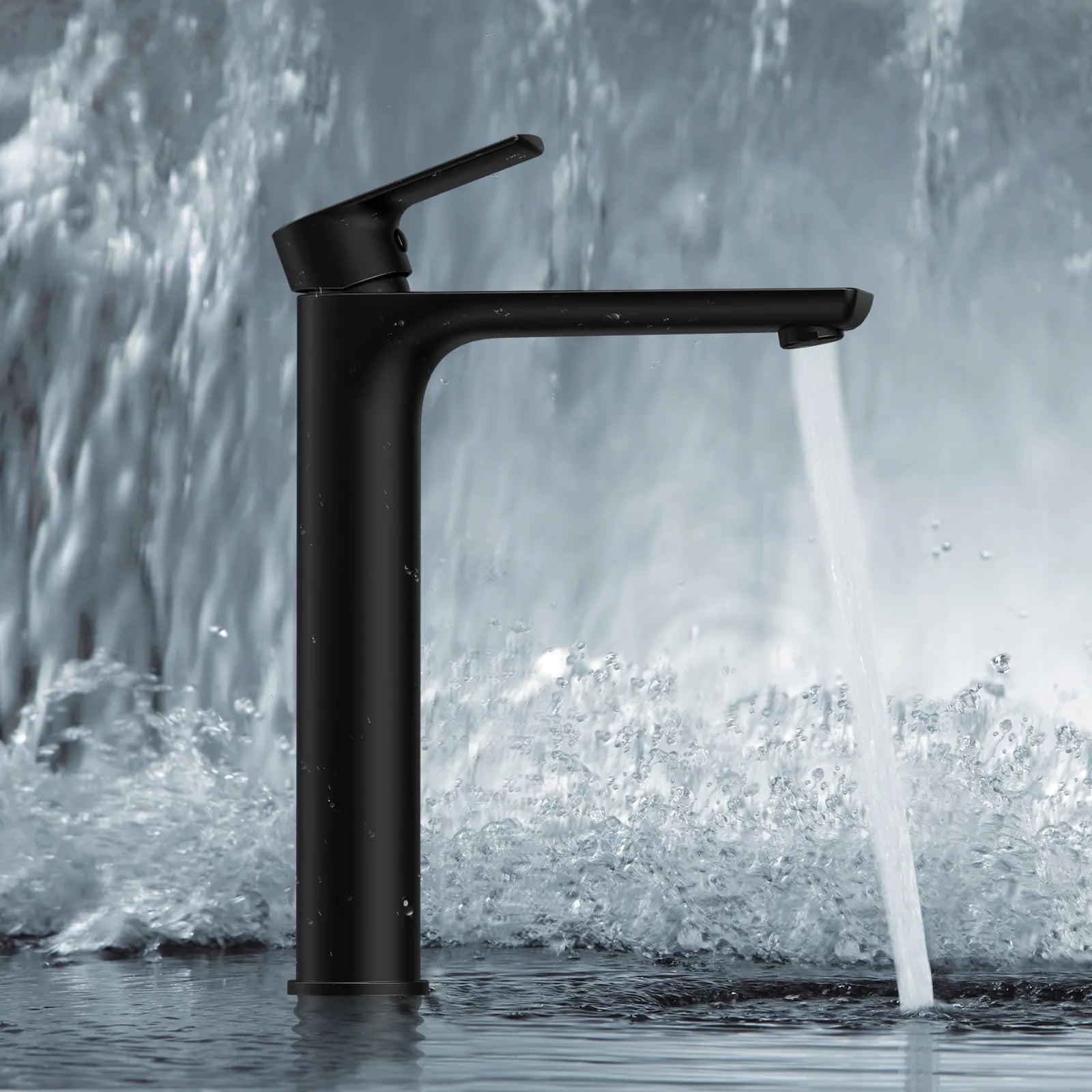 Nile Single Level Tall Brass Basin Faucet - Bathroom Vessel Faucet AB001003
