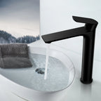 Nile Single Level Tall Brass Basin Faucet - Bathroom Vessel Faucet AB001003