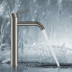 Circular Modern Tall Vessel Sink Faucet AB001004