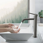 Circular Modern Tall Vessel Sink Faucet AB001004