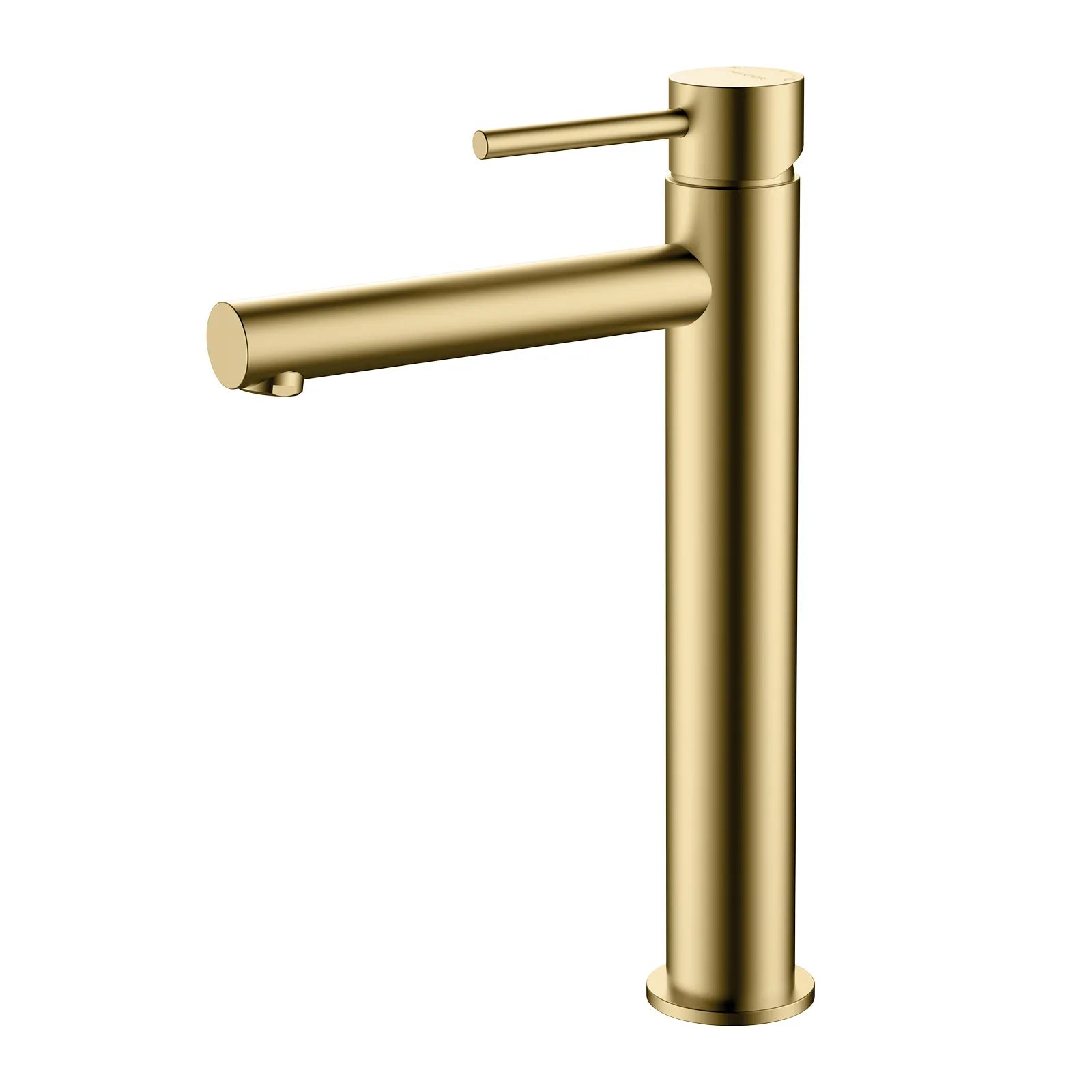 Tall Basin Faucet - Solid Brass Vanity Mixer with Spain ClTEC Cartridge -AB001005 Brushed Gold