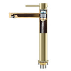 Tall Basin Faucet - Solid Brass Vanity Mixer with Spain ClTEC Cartridge -AB001005