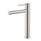 Tall Basin Faucet - Solid Brass Vanity Mixer with Spain ClTEC Cartridge -AB001005 Brushed Nickel