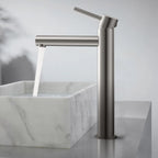 Tall Basin Faucet - Solid Brass Vanity Mixer with Spain ClTEC Cartridge -AB001005