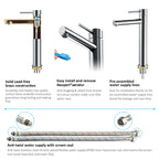 Tall Basin Faucet - Solid Brass Vanity Mixer with Spain ClTEC Cartridge -AB001005