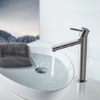 Tall Basin Faucet - Solid Brass Vanity Mixer with Spain ClTEC Cartridge -AB001005