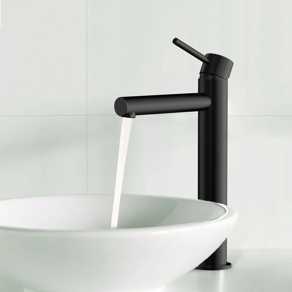 Tall Basin Faucet - Solid Brass Vanity Mixer with Spain ClTEC Cartridge -AB001005