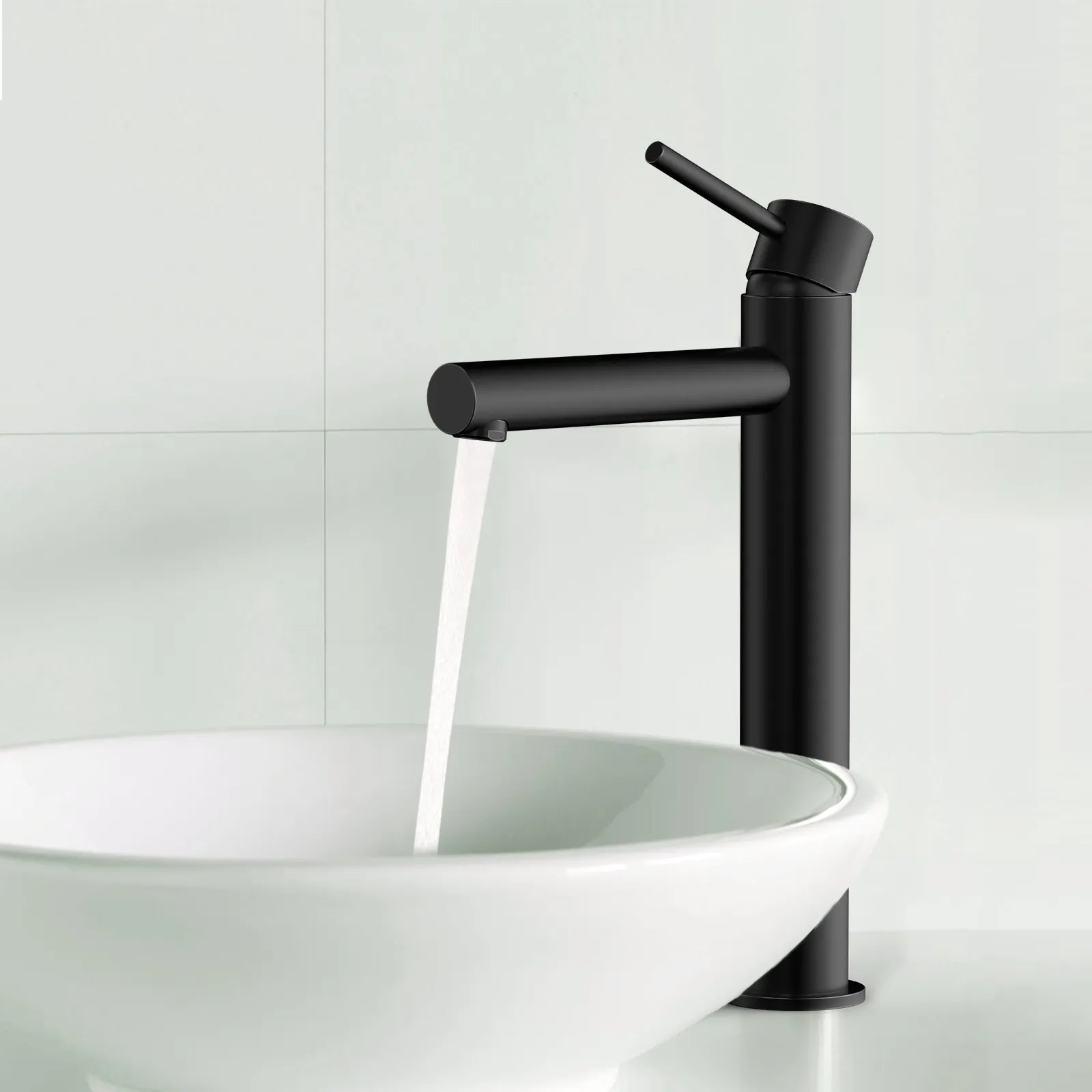 Tall Basin Faucet - Solid Brass Vanity Mixer with Spain ClTEC Cartridge -AB001005