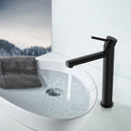 Tall Basin Faucet - Solid Brass Vanity Mixer with Spain ClTEC Cartridge -AB001005