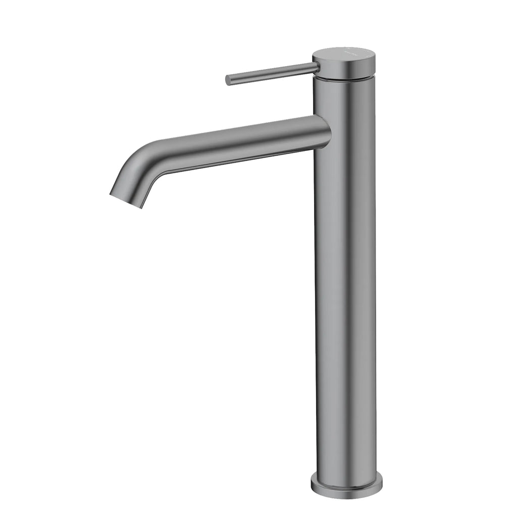Huron Tall Bathroom Basin Faucet – Solid Brass Vessel Sink Mixer-AB001006 Brushed Gun Metal