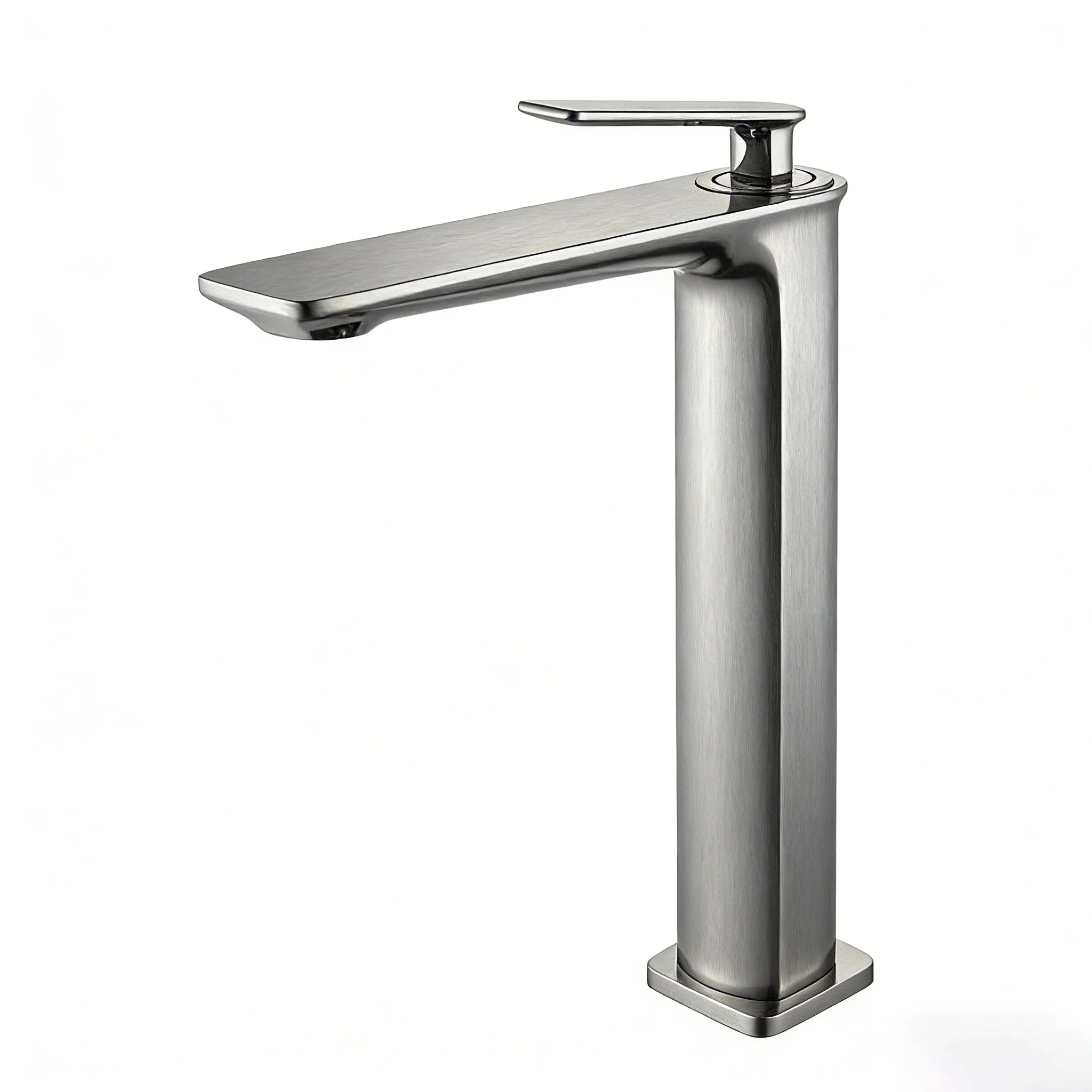 Tall Vessel Bathroom Faucet – Single Handle Basin Mixer – AB001011 Brushed Nickel