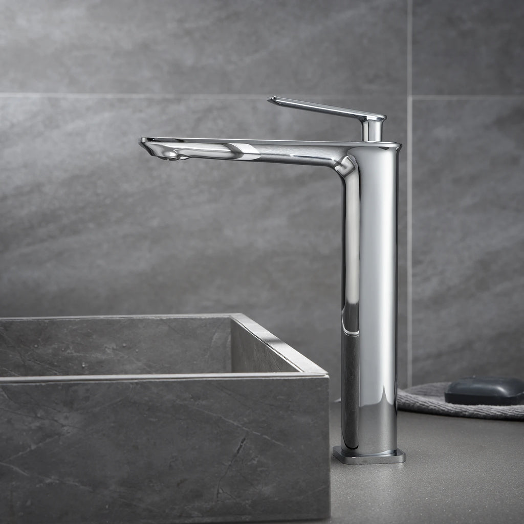 Tall Vessel Bathroom Faucet – Single Handle Basin Mixer – AB001011