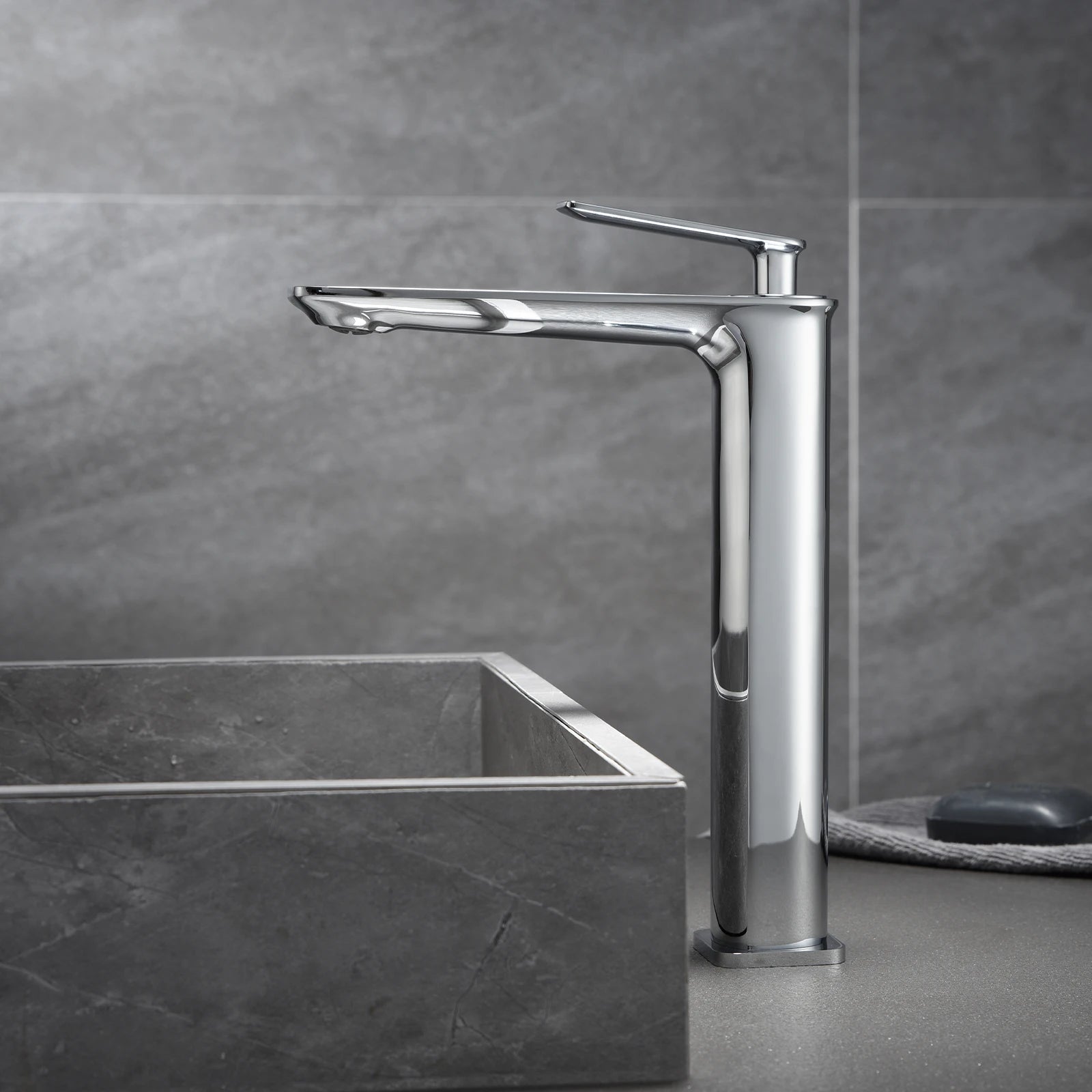 Tall Vessel Bathroom Faucet – Single Handle Basin Mixer – AB001011