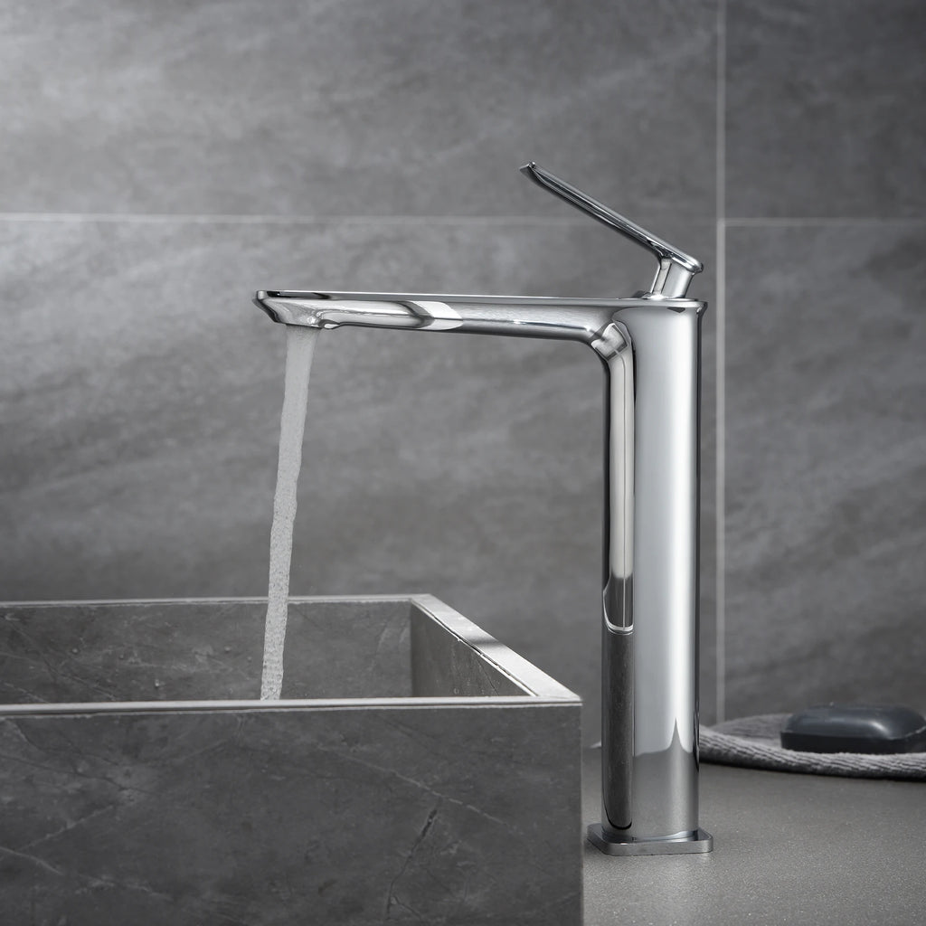 Tall Vessel Bathroom Faucet – Single Handle Basin Mixer – AB001011