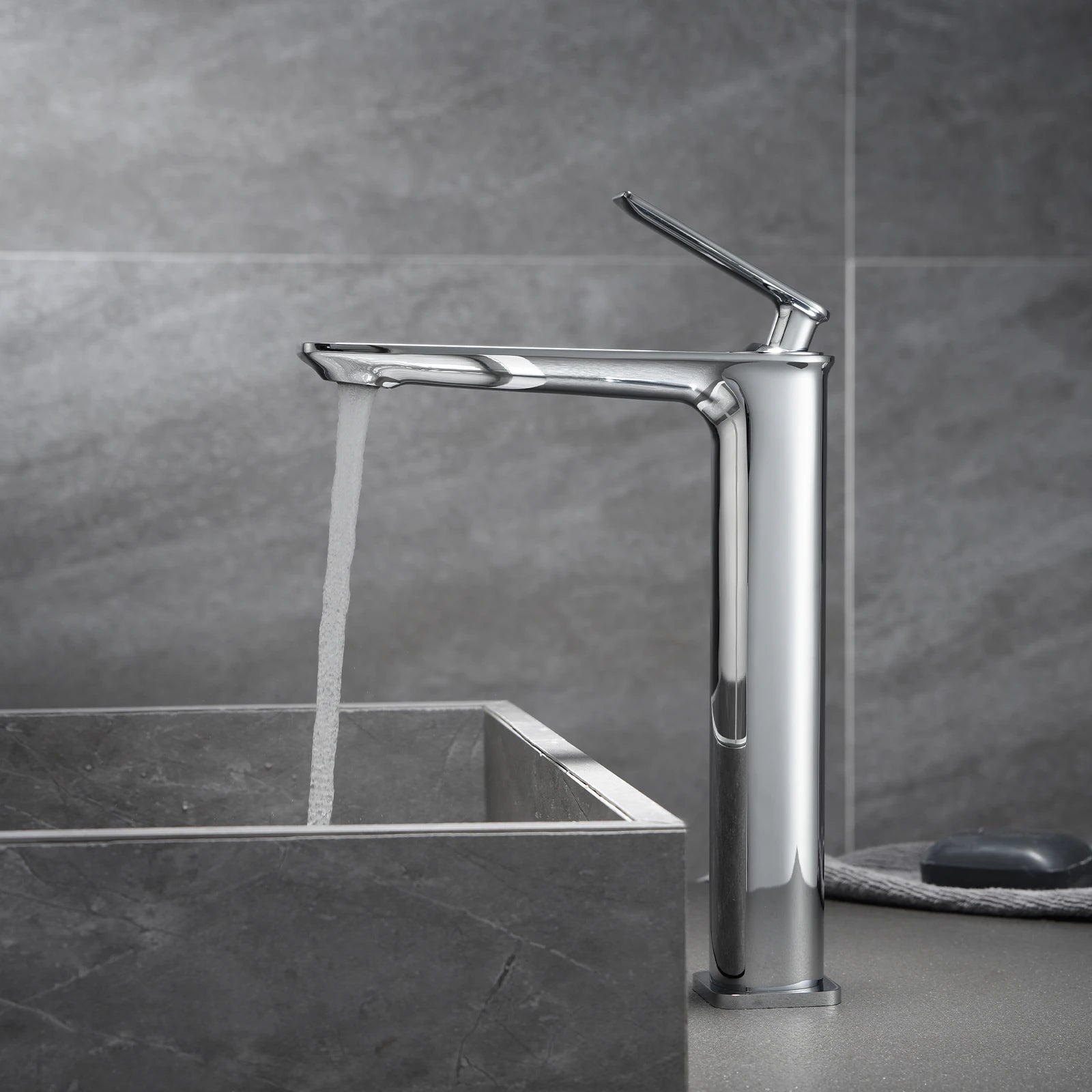 Tall Vessel Bathroom Faucet – Single Handle Basin Mixer – AB001011