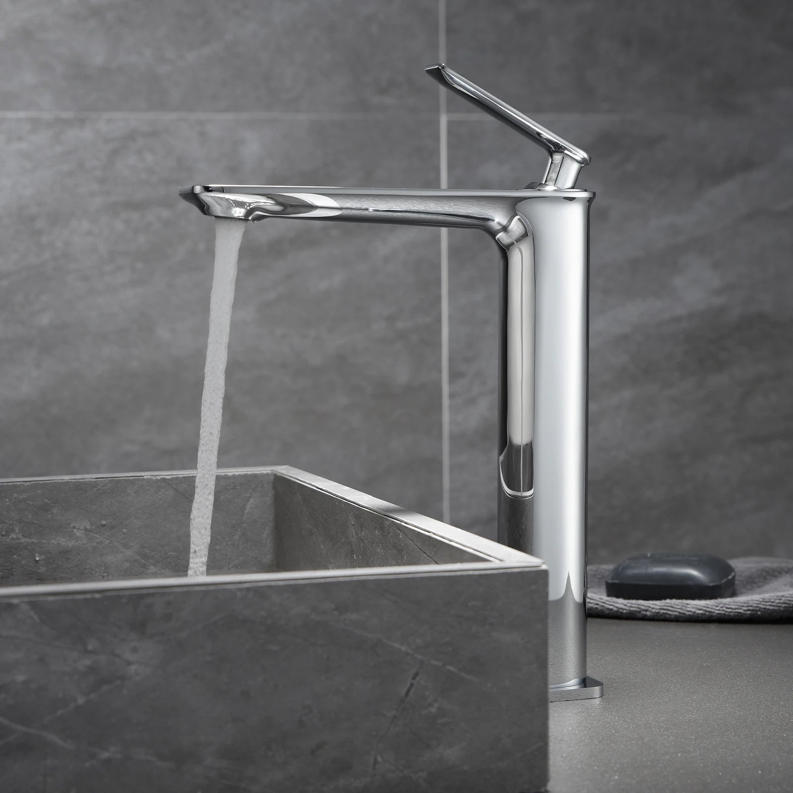 Tall Vessel Bathroom Faucet – Single Handle Basin Mixer – AB001011
