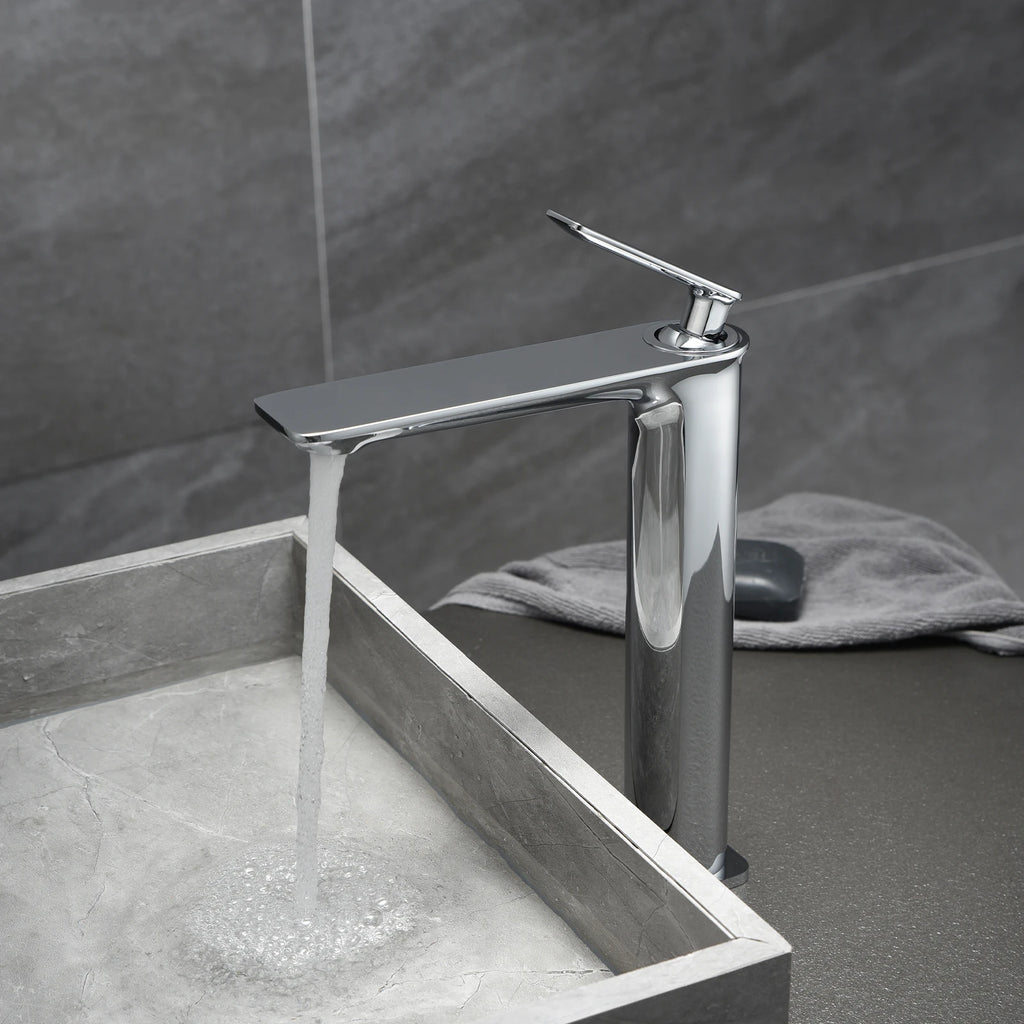 Tall Vessel Bathroom Faucet – Single Handle Basin Mixer – AB001011