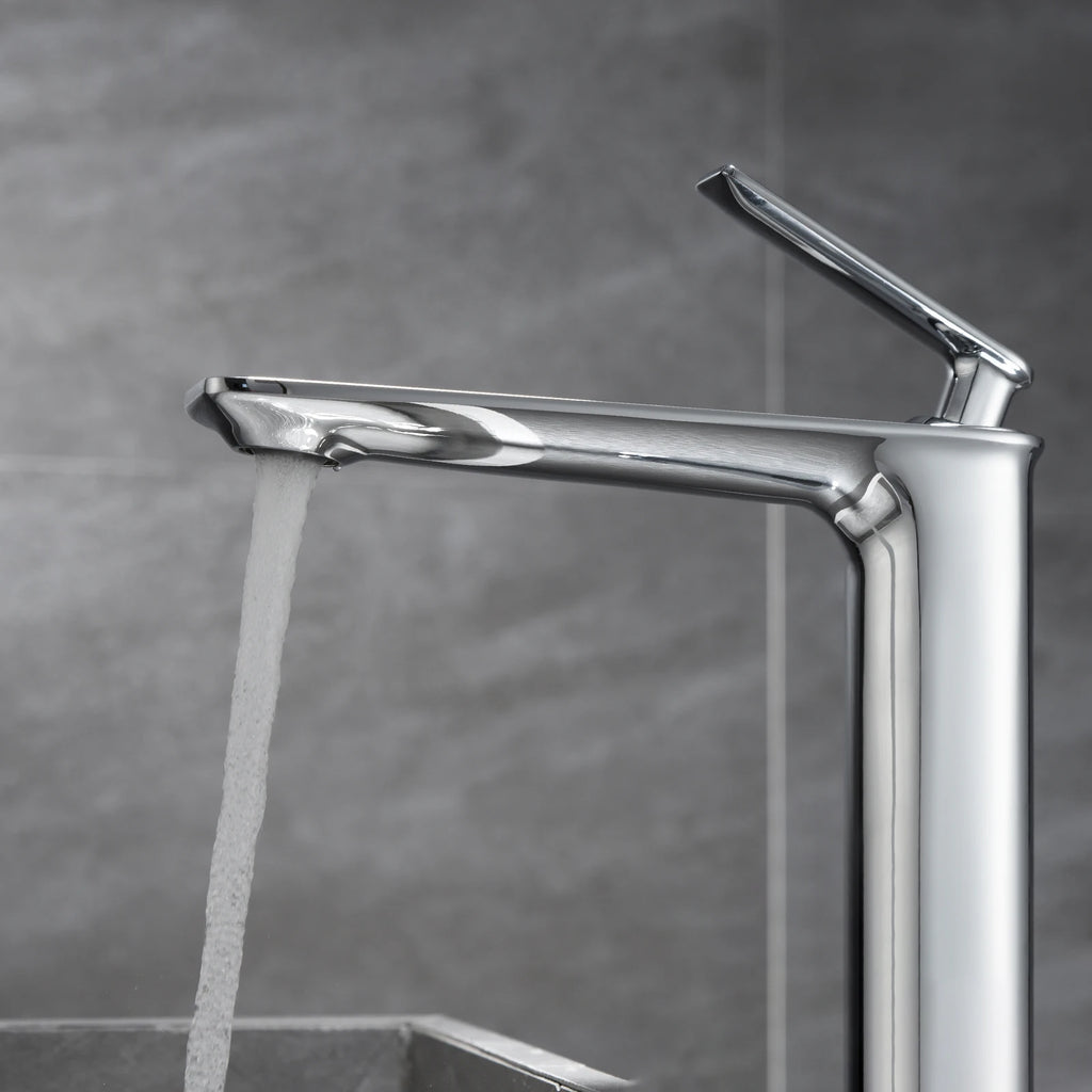 Tall Vessel Bathroom Faucet – Single Handle Basin Mixer – AB001011