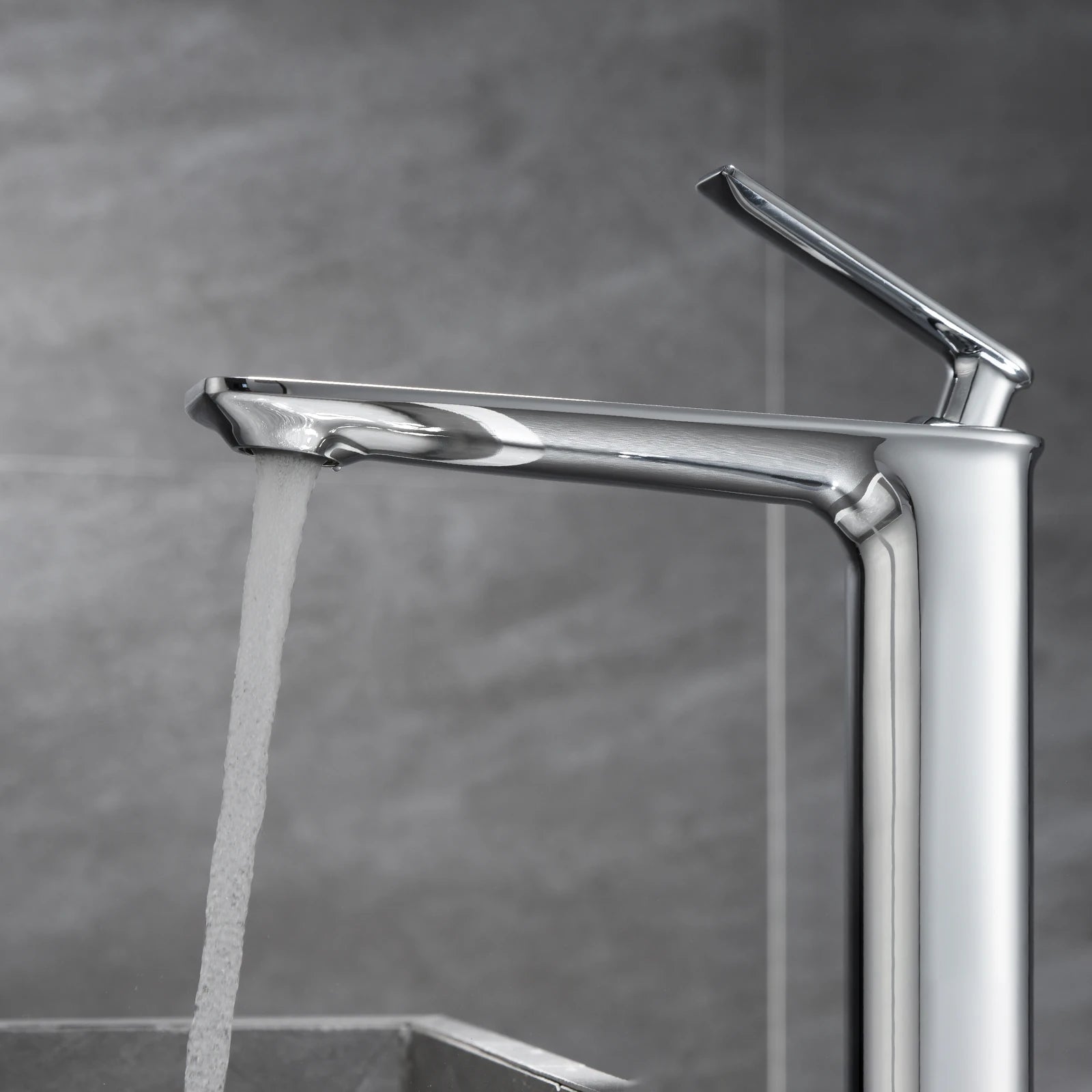 Tall Vessel Bathroom Faucet – Single Handle Basin Mixer – AB001011