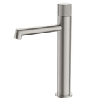 AB001027 Tall Basin Faucet | Solid Brass, Spain CITEC 35mm Cartridge, Swiss Neoperl Aerator Brushed Nickel