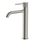 X-Circular Tall Bathroom Vanity Basin Faucet – Single Handle – AB001031 Brushed Nickel