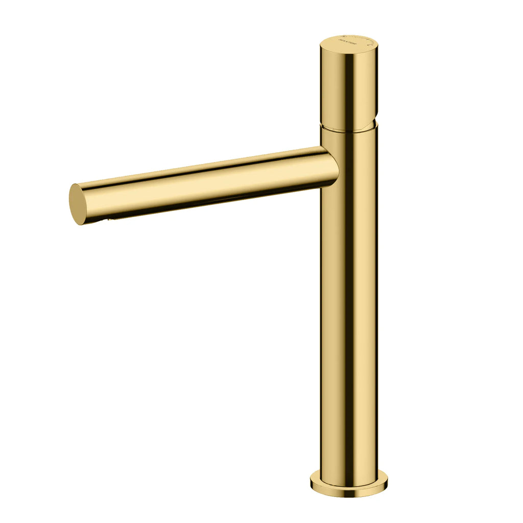 MAXTOR Single Handle Higher Bathroom Vanity Basin Faucet, Bathroom Vessel Faucet-AB001032 Brushed Gold