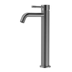 MAXTOR Tall Bathroom Vanity Basin Faucet – Knurled Single Hand Mixer Tap-AB001033 Brushed Gun Metal