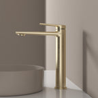 MAXTOR Tall Bathroom Vanity Basin Faucet – Single Handle Solid Brass Vessel Mixer-AB001064