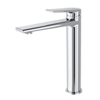 MAXTOR Tall Bathroom Vanity Basin Faucet – Single Handle Solid Brass Vessel Mixer-AB001064 Chrome