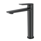 MAXTOR Tall Bathroom Vanity Basin Faucet – Single Handle Solid Brass Vessel Mixer-AB001064 Matte Black