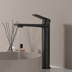 MAXTOR Tall Bathroom Vanity Basin Faucet – Single Handle Solid Brass Vessel Mixer-AB001064