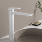 MAXTOR Tall Bathroom Vanity Basin Faucet – Single Handle Solid Brass Vessel Mixer-AB001064