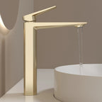 MAXTOR Tall Bathroom Vanity Basin Faucet – Single Handle Vessel Sink Mixer-AB001065