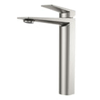 MAXTOR Tall Bathroom Vanity Basin Faucet – Single Handle Vessel Sink Mixer-AB001065 Brushed Nickel