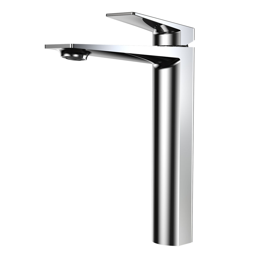 MAXTOR Tall Bathroom Vanity Basin Faucet – Single Handle Vessel Sink Mixer-AB001065 Chrome
