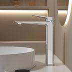 MAXTOR Tall Bathroom Vanity Basin Faucet – Single Handle Vessel Sink Mixer-AB001065