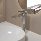 MAXTOR Tall Bathroom Vanity Basin Faucet – Single Handle Vessel Sink Mixer-AB001065