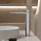 MAXTOR Tall Bathroom Vanity Basin Faucet – Single Handle Vessel Sink Mixer-AB001065
