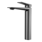 MAXTOR Tall Bathroom Vanity Basin Faucet – Single Handle Vessel Sink Mixer-AB001065 Brushed Gun Metal
