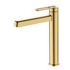 MAXTOR Tall Bathroom Vanity Basin Faucet - Bathroom Sink Faucet – Loop Handle Single Hole Mixer – AB001069 Brushed Gold