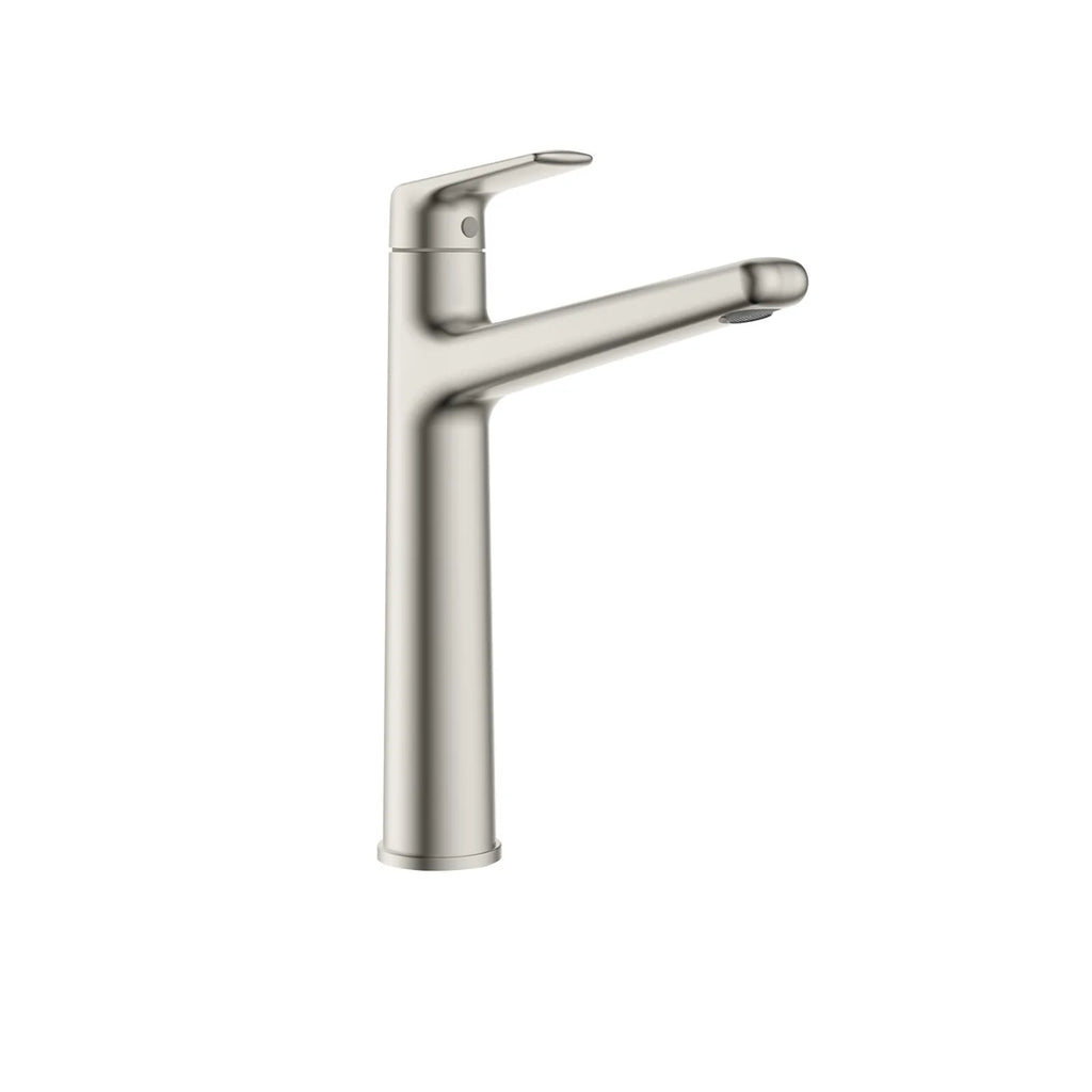 Kris Bathroom Faucet – Brass Basin Mixer with Citec Cartridge & Neoperl Aerator AB001070 Brushed Nickel