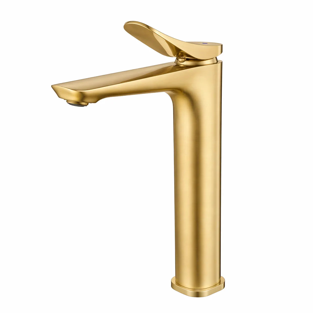 High Basin Faucet for Vessel Sink – Single Handle Tall Basin Mixer – AB001076 Brushed Gold